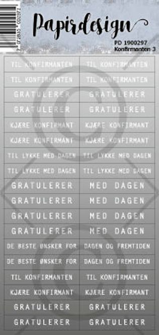 Hovedbilde PD 1900297	Konfirmant 3, grå ...