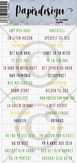 Hovedbilde Hageliv (6 klistremerker)