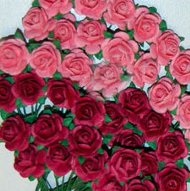 Hovedbilde Roser 1,8 cm Mørk rosa (6)