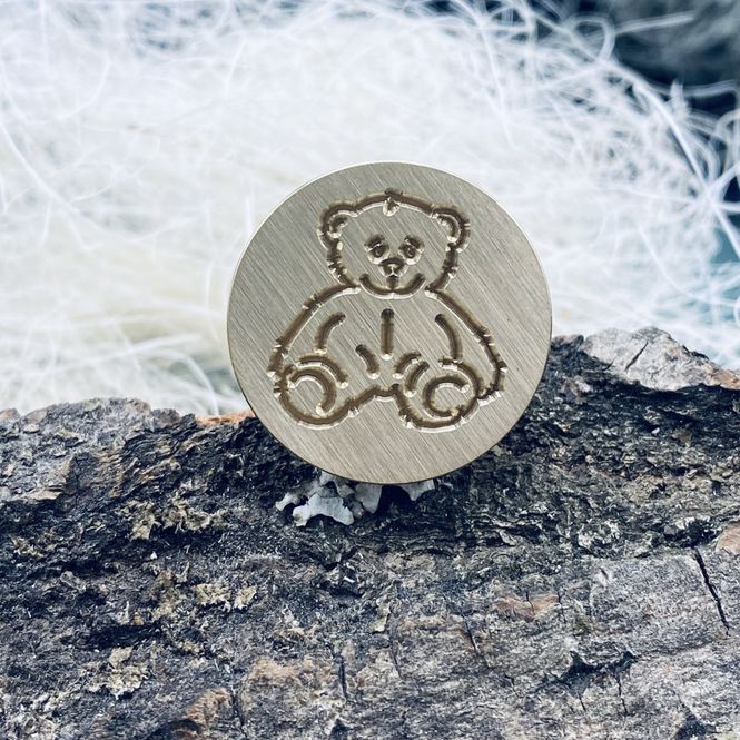 Hovedbilde Lakkstempel, bamse ( 6 i ...