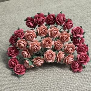 Hovedbilde Roser 1,2 cm, varm rosa