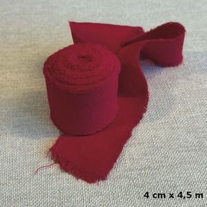 Hovedbilde B&aring;nd, m&oslash;rk r&oslash;d ( 6 ruller )