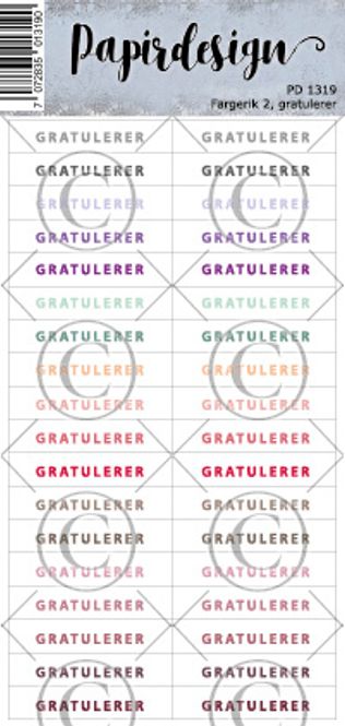 Hovedbilde Gratulerer, fargerik 2