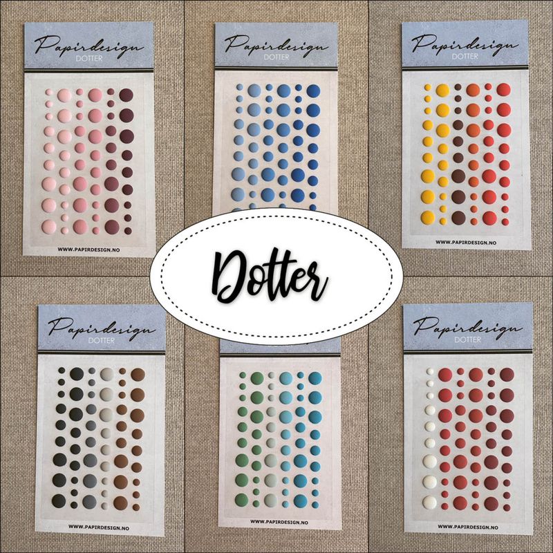 Alle matte dotter, 6 design