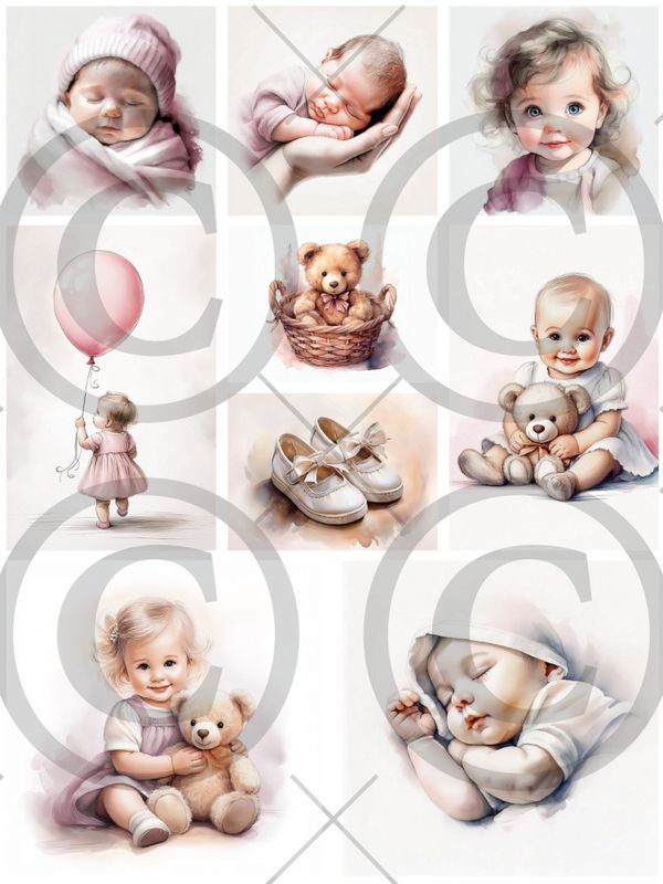 PD 01454 Babyjente (25 motivark)